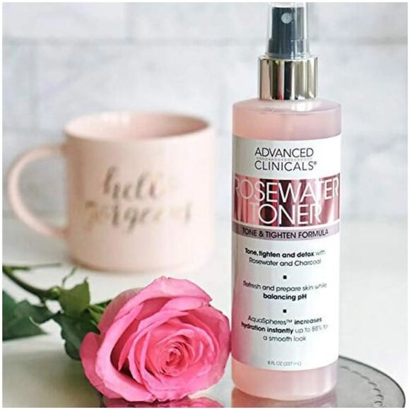 Advanced Clinicals Rosewater Face Toner for Hydration and Toning - Picture 2 of 5